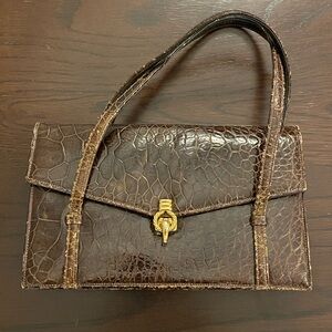 LUCILLE DE PARIS Crocodile Handbag